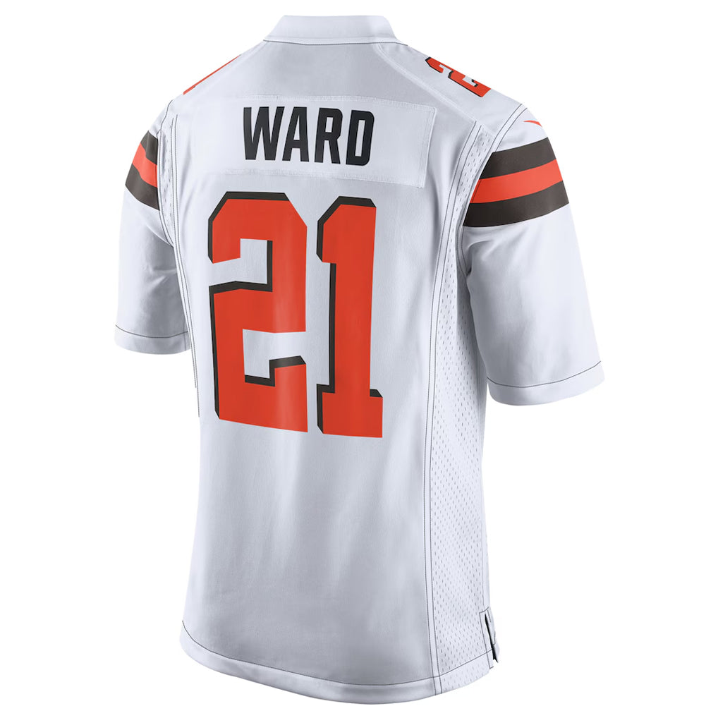Kdoa C.Browns #21 Denzel Ward Player White Vapor Limited Football Jerseys