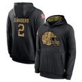 Kdoa C.Browns #2 Shedeur Sanders Player Black Salute to Service Pullover Hoodies Limited Stitched Jerseys