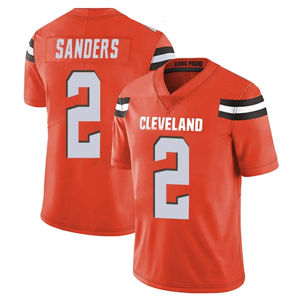 Kdoa C.Browns #2 Shedeur Sanders Player Orange Alternate Vapor Untouchable Limited Home Game Stitched Jerseys
