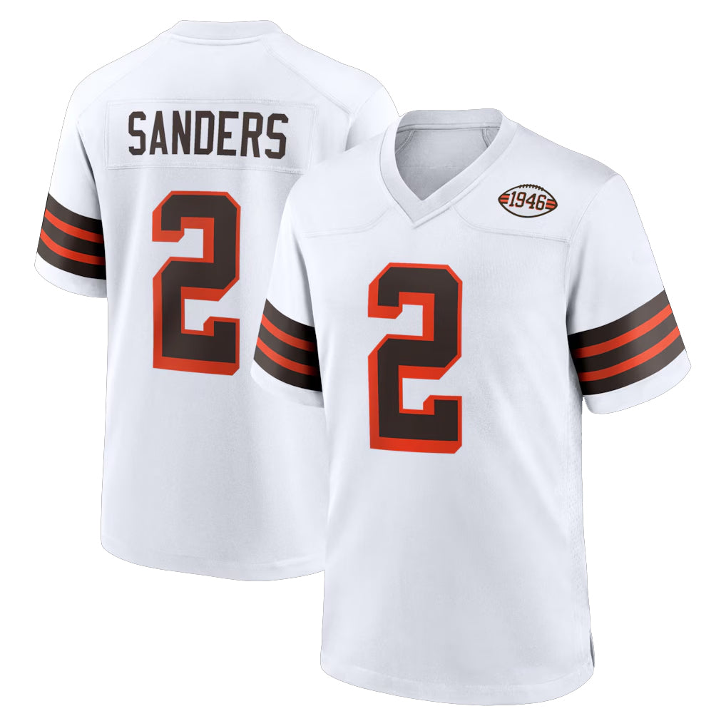 Kdoa C.Browns #2 Shedeur Sanders Player White Alternate Home Game Stitched Jerseys