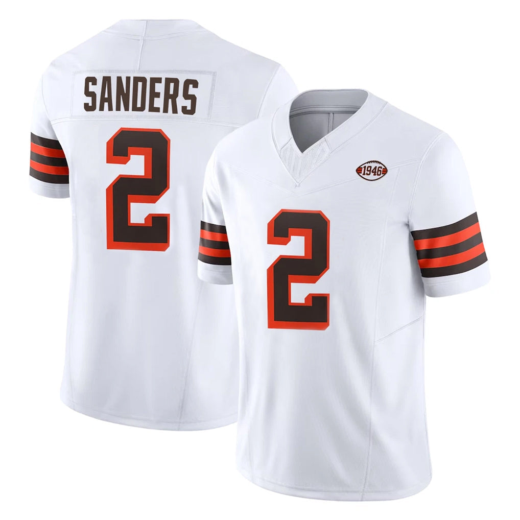 Kdoa C.Browns #2 Shedeur Sanders Player White Limited Vapor F.U.S.E. Alternate Game Stitched Jerseys