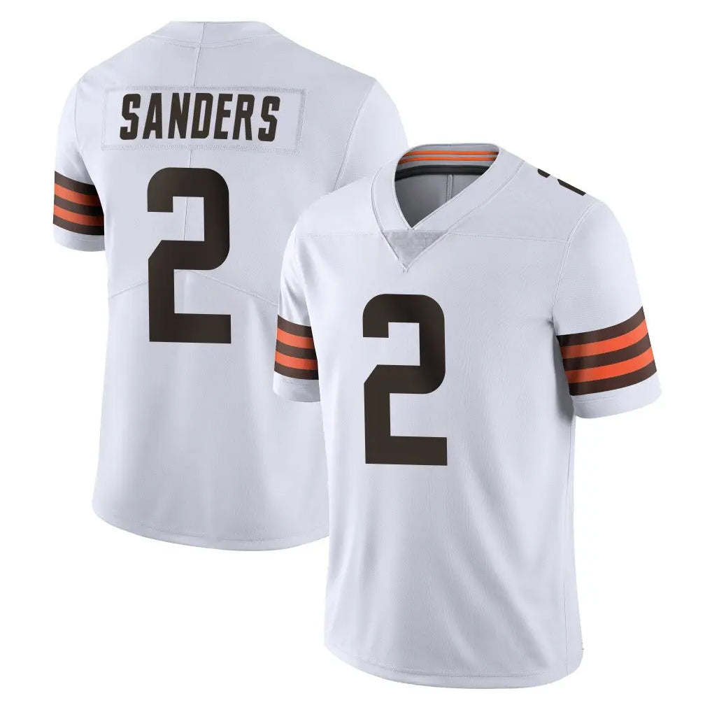 Kdoa C.Browns #2 Shedeur Sanders Player White Vapor Untouchable Limited Home Game Stitched Jerseys