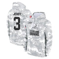 Kdoa C.Browns #3 Jerry Jeudy Player Arctic Camo Salute to Service Hoodies Limited Game Stitched Jerseys