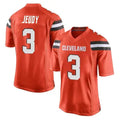KdoaC.Browns #3 Jerry Jeudy Player Orange Game Stitched Jerseys