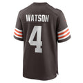 Kdoa C.Browns #4 Deshaun Watson Brown Game Stitched Jerseys