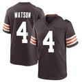 Kdoa C.Browns #4 Deshaun Watson Player Brown Home Game Stitched Jerseys