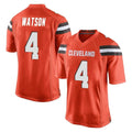 Kdoa C.Browns #4 Deshaun Watson Player Orange Home Game Stitched Jerseys
