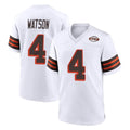 Kdoa C.Browns #4 Deshaun Watson Player White Alternate Home Game Stitched Jerseys