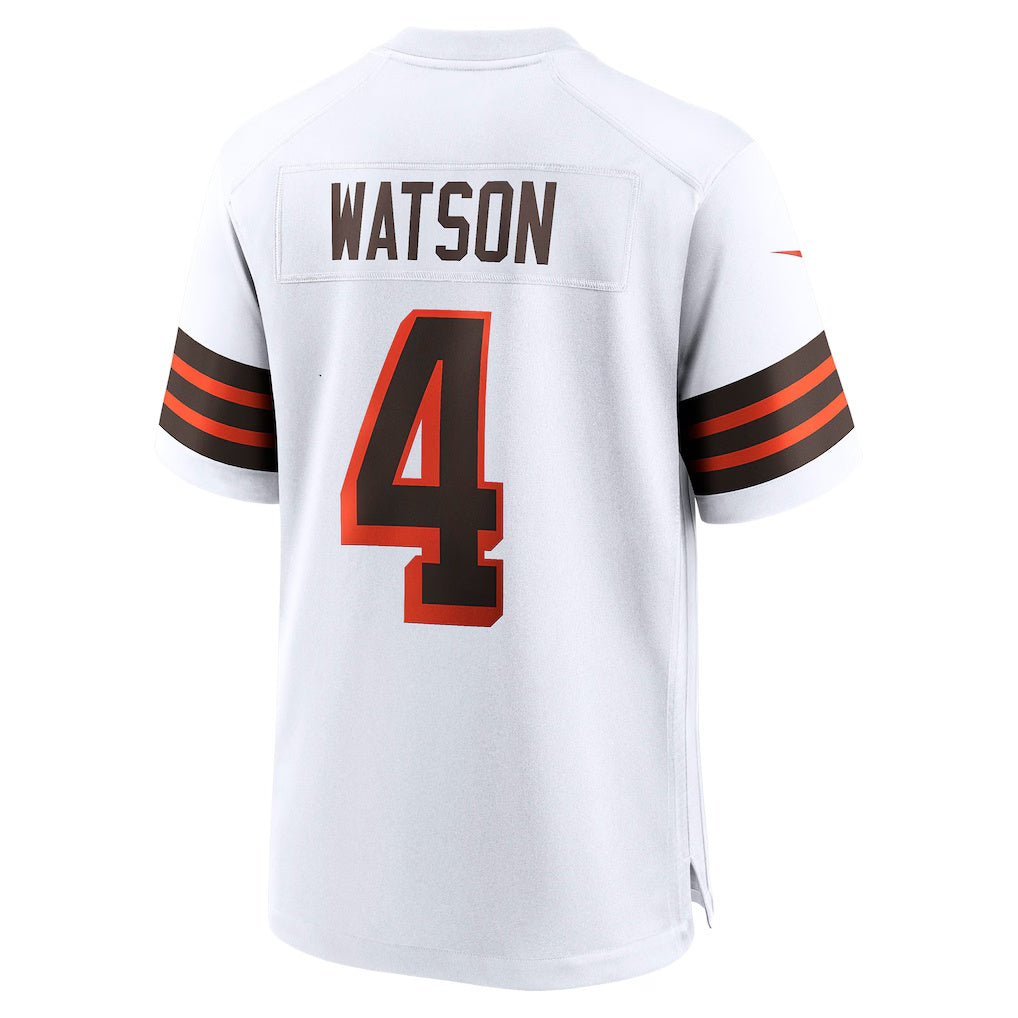 Kdoa C.Browns #4 Deshaun Watson White Alternate Game Stitched Jerseys