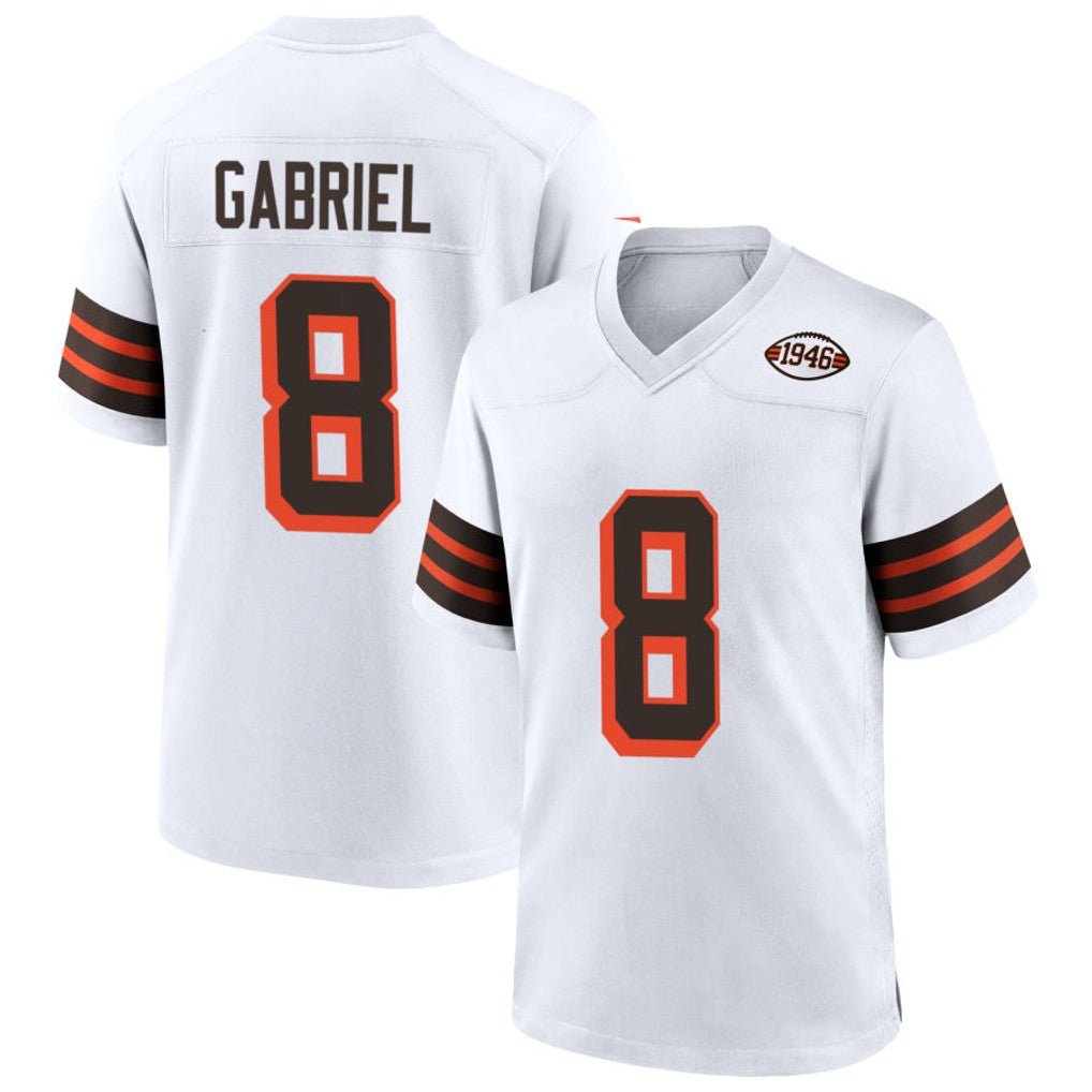 Kdoa C.Browns #8 Dillon Gabriel Player White 1946 Collection Alternate Stitched Jerseys