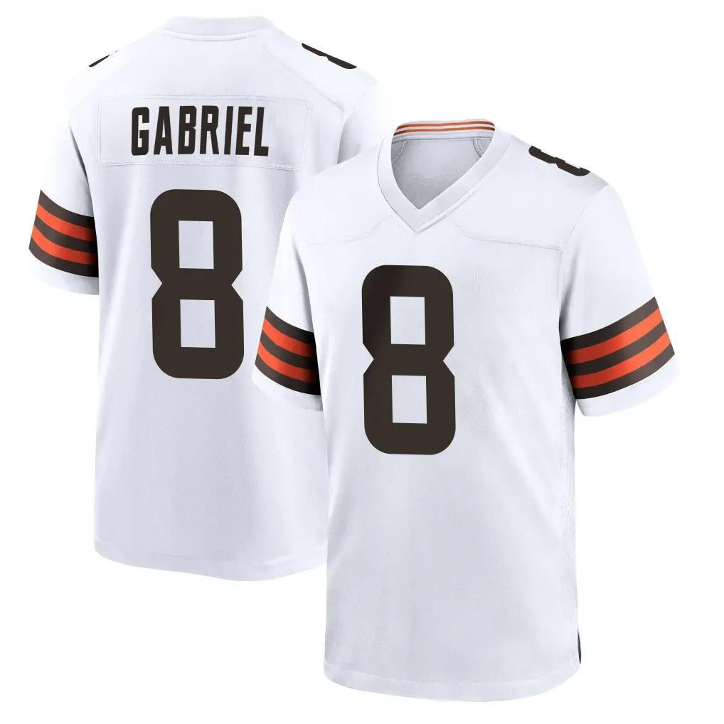 Kdoa C.Browns #8 Dillon Gabriel Player White Home Game Stitched Jerseys