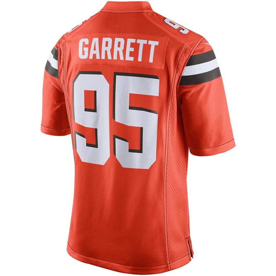 Kdoa C.Browns #95 Myles Garrett Player Orange Game  Stitched Jerseys