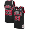 Kdoa C.Bulls #23 Michael Jordan Mitchell & Ness Black 1997-98 Hardwood Classics Authentic Jerseys