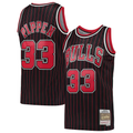 Kdoa C.Bulls #33 Scottie Pippen Mitchell & Ness Black Hardwood Classics Swingman Jerseys