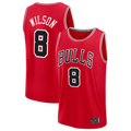 Kdoa C.Bulls #8 Caleb Wilson Red 2026 Draft First Round Pick Fast Break Jerseys - Icon Edition