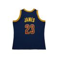 Kdoa C.Cavaliers #23 LeBron James Mitchell & Ness Navy Big & Tall Hardwood Classics 2008-09 Swingman Jerseys