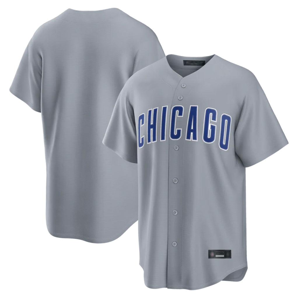 Kdoa C.Cubs Gray Game Home Blank Player Stitched Jerseys