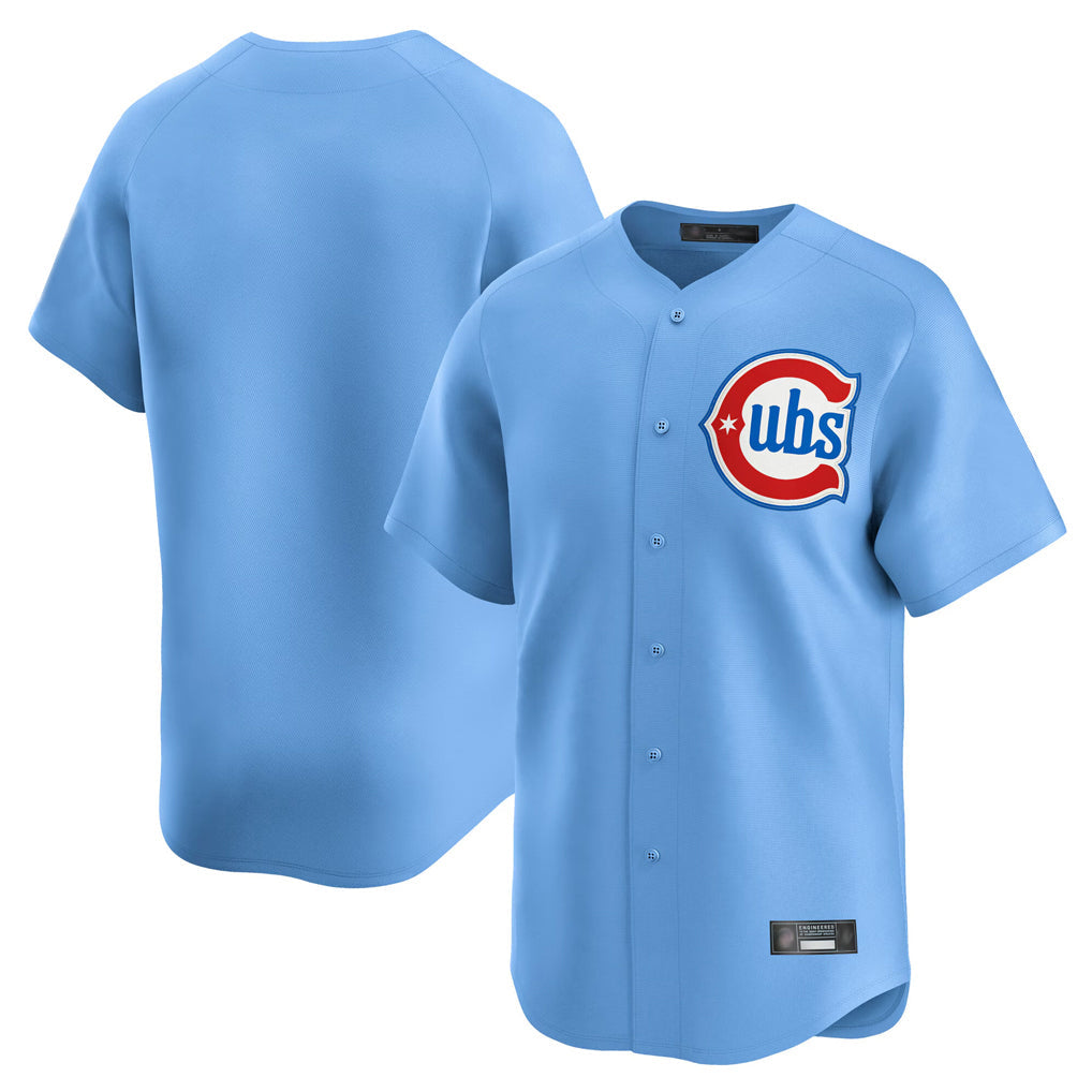 Kdoa C.Cubs Light Blue Limited Home Blank Player Stitched Jerseys