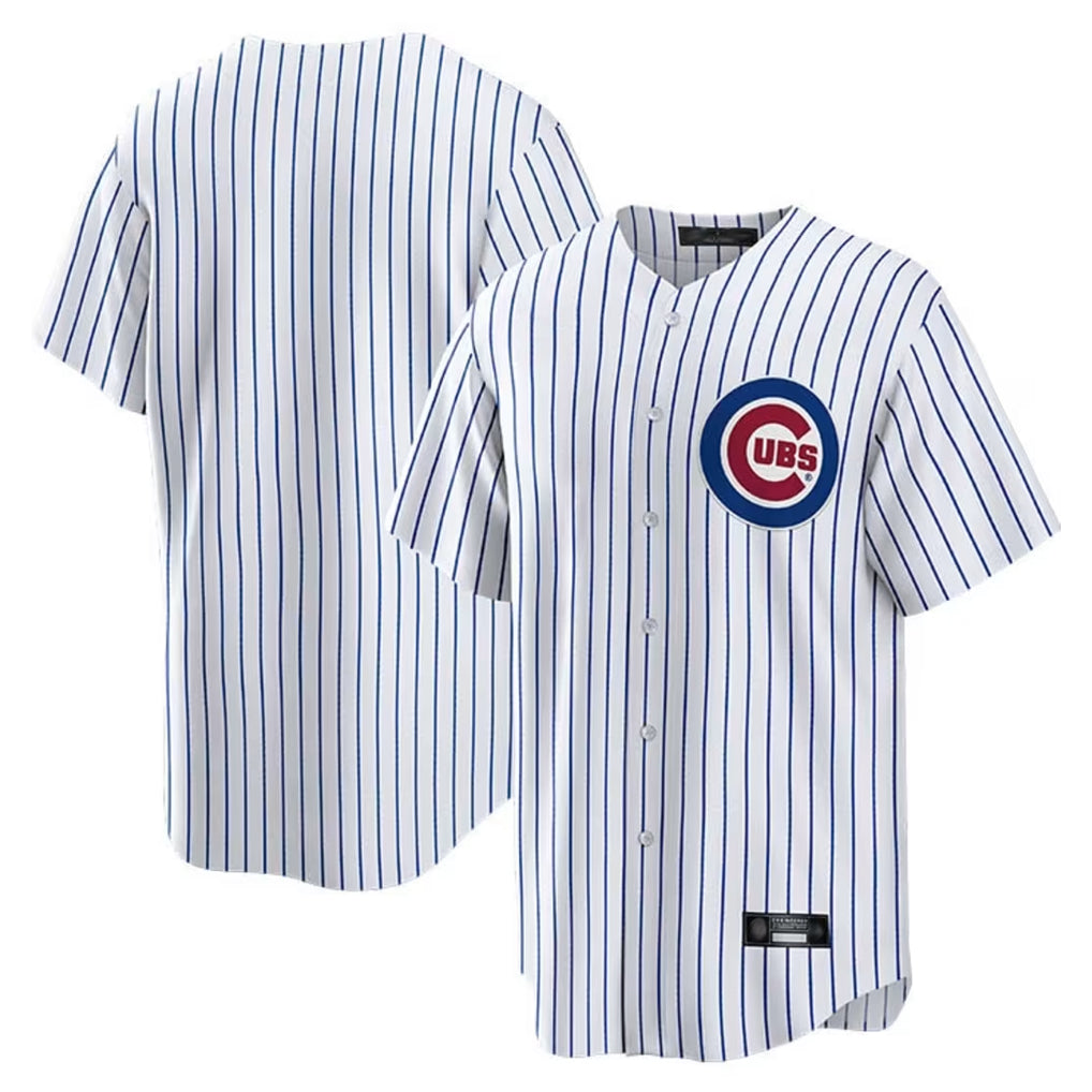 Kdoa C.Cubs White Home Game Blank Player Stitched Jerseys