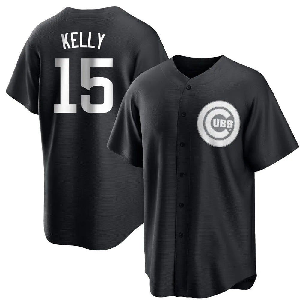Kdoa C.Cubs #15 Carson Kelly Player Black Game Stitched Jerseys