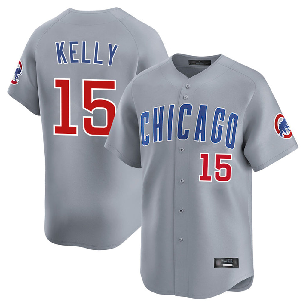 Kdoa C.Cubs #15 Carson Kelly Player Gray Road Limited Home Stitched Jerseys