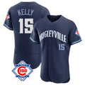 Kdoa C.Cubs #15 Carson Kelly Player Navy City Connect 150th Anniversary Limited Elite Home Stitched Jerseys