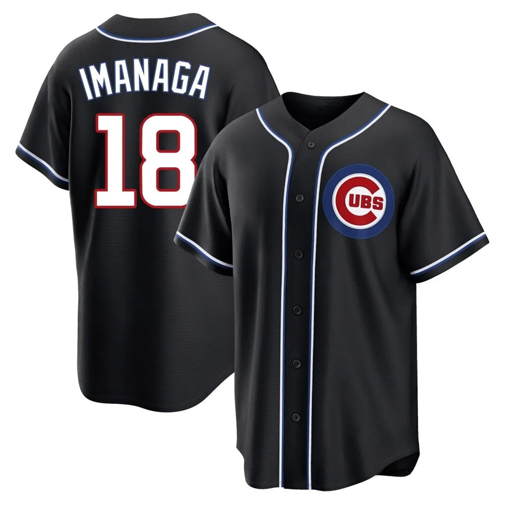 Kdoa C.Cubs #18 Shota Imanaga Player Black Fashion Out Game Stitched Jerseys