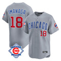Kdoa C.Cubs #18 Shota Imanaga Player Gray Road 150th Anniversary Limited Home Stitched Jerseys
