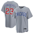 Kdoa C.Cubs #23 Ryne Sandberg Player Gray Home Game Stitched Jerseys