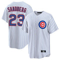 Kdoa C.Cubs #23 Ryne Sandberg Player White Game Home Stitched Jerseys