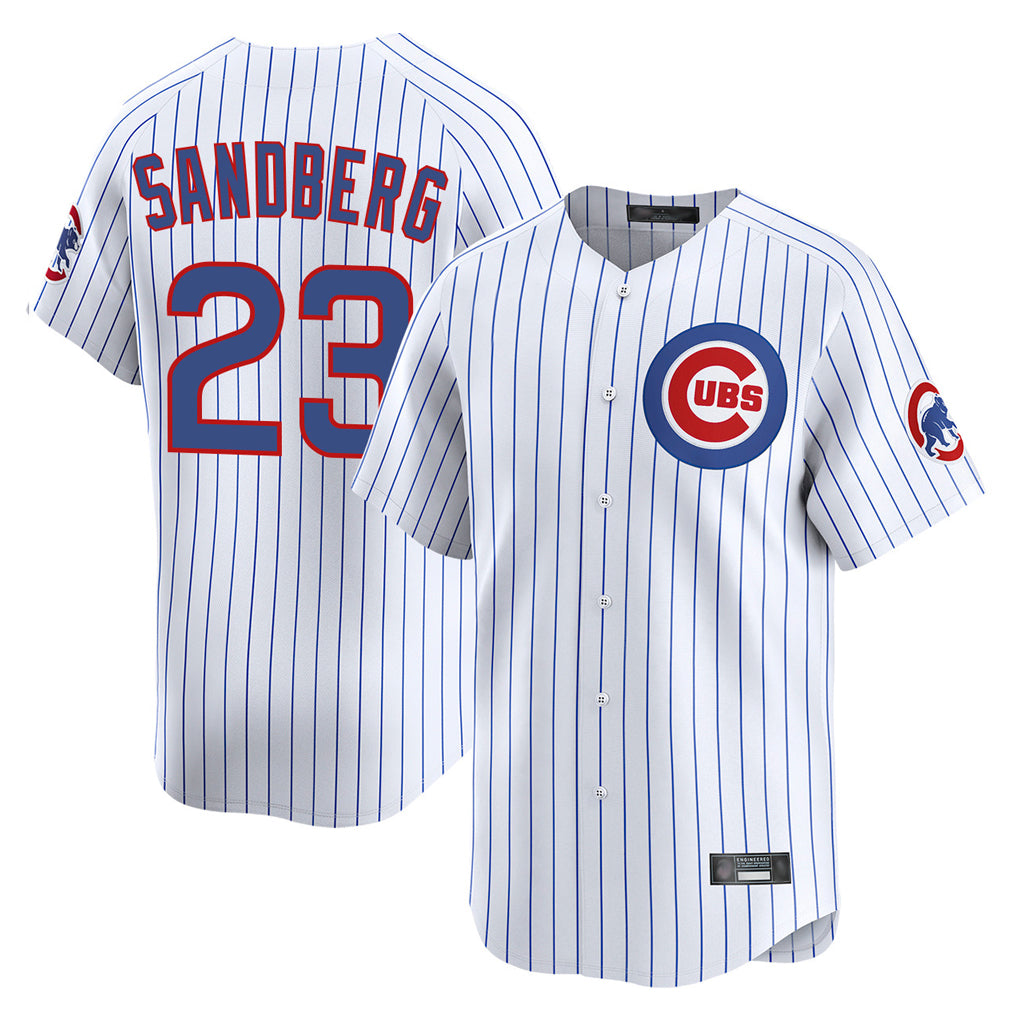 Kdoa C.Cubs #23 Ryne Sandberg Player White Pinstripe Vapor Premier Limited Home Stitched Jerseys