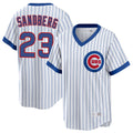 Kdoa C.Cubs #23 Ryne Sandberg Player White T-shirt Cooperstown Collection Limited Stitched Jerseys