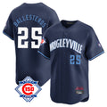 Kdoa C.Cubs #25 Mois¡§|s Ballesteros Player Navy City Connect 150th Anniversary Limited Home Stitched Jerseys