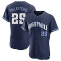 Kdoa C.Cubs #25 Mois¡§|s Ballesteros Player Navy City Connect Limited Elite Home Stitched Jerseys