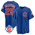 Kdoa C.Cubs #25 Mois¡§|s Ballesteros Player Royal 150th Anniversary Home Game Stitched Jerseys