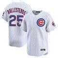 Kdoa C.Cubs #25 Mois¡§|s Ballesteros Player White Limited Home Game Stitched Jerseys