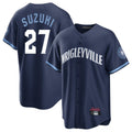 Kdoa C.Cubs #27 Seiya Suzuki Player Navy City Connect Home Game Stitched Jerseys
