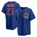 Kdoa C.Cubs #27 Seiya Suzuki Player Royal Home Game Stitched Jerseys