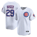 Kdoa C.Cubs #29 Michael Busch Player White Limited Home Game Stitched Jerseys