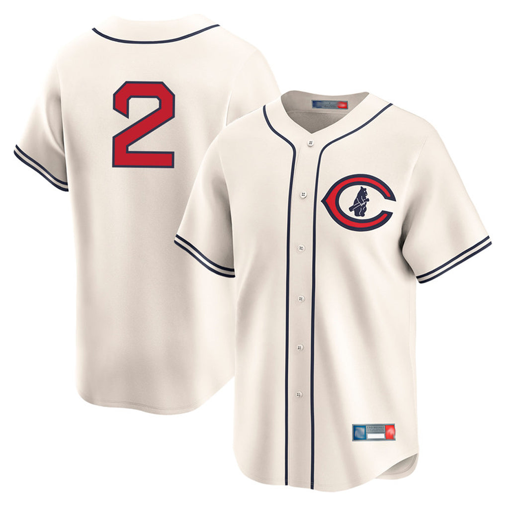 Kdoa C.Cubs #2 Nico Hoerner Player Cream Field of Dreams Limited Home Game Stitched Jerseys