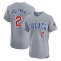 Kdoa C.Cubs #2 Nico Hoerner Player Gray Road Limited Elite Home Stitched Jerseys