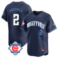 Kdoa C.Cubs #2 Nico Hoerner Player Navy City Connect 150th Anniversary Limited Home Stitched Jerseys