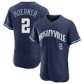 Kdoa C.Cubs #2 Nico Hoerner Player Navy City Connect Limited Elite Home Stitched Jerseys