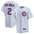 Kdoa C.Cubs #2 Nico Hoerner Player White Game Home Stitched Jerseys