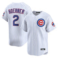Kdoa C.Cubs #2 Nico Hoerner Player White Limited Home Game Stitched Jerseys