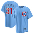 Kdoa C.Cubs #31 Greg Maddux Player Light Blue Home Game Stitched Jerseys
