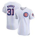 Kdoa C.Cubs #31 Greg Maddux Player White Limited Elite Home Game Stitched Jerseys
