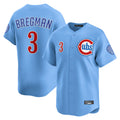 Kdoa C.Cubs #3 Alex Bregman Light Blue Limited Home Stitched Jerseys