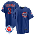 Kdoa C.Cubs #3 Alex Bregman Royal 150th Anniversary Home Game Stitched Jerseys