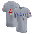 Kdoa C.Cubs #4 Pete Crow-Armstrong Player Gray Road Limited Elite Home Stitched Jerseys